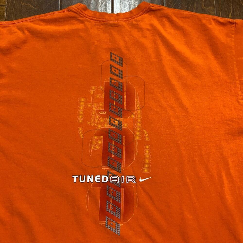 Nike Athletic Vintage Y2K Tuned Air Max Orange Graphic T-Shirt Men's Size XL - Picture 5 of 8